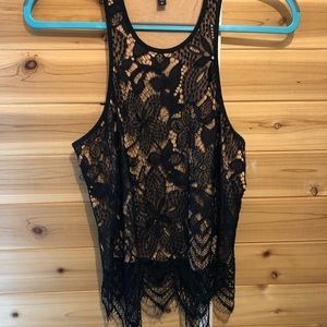 Express Lace Tank Size small